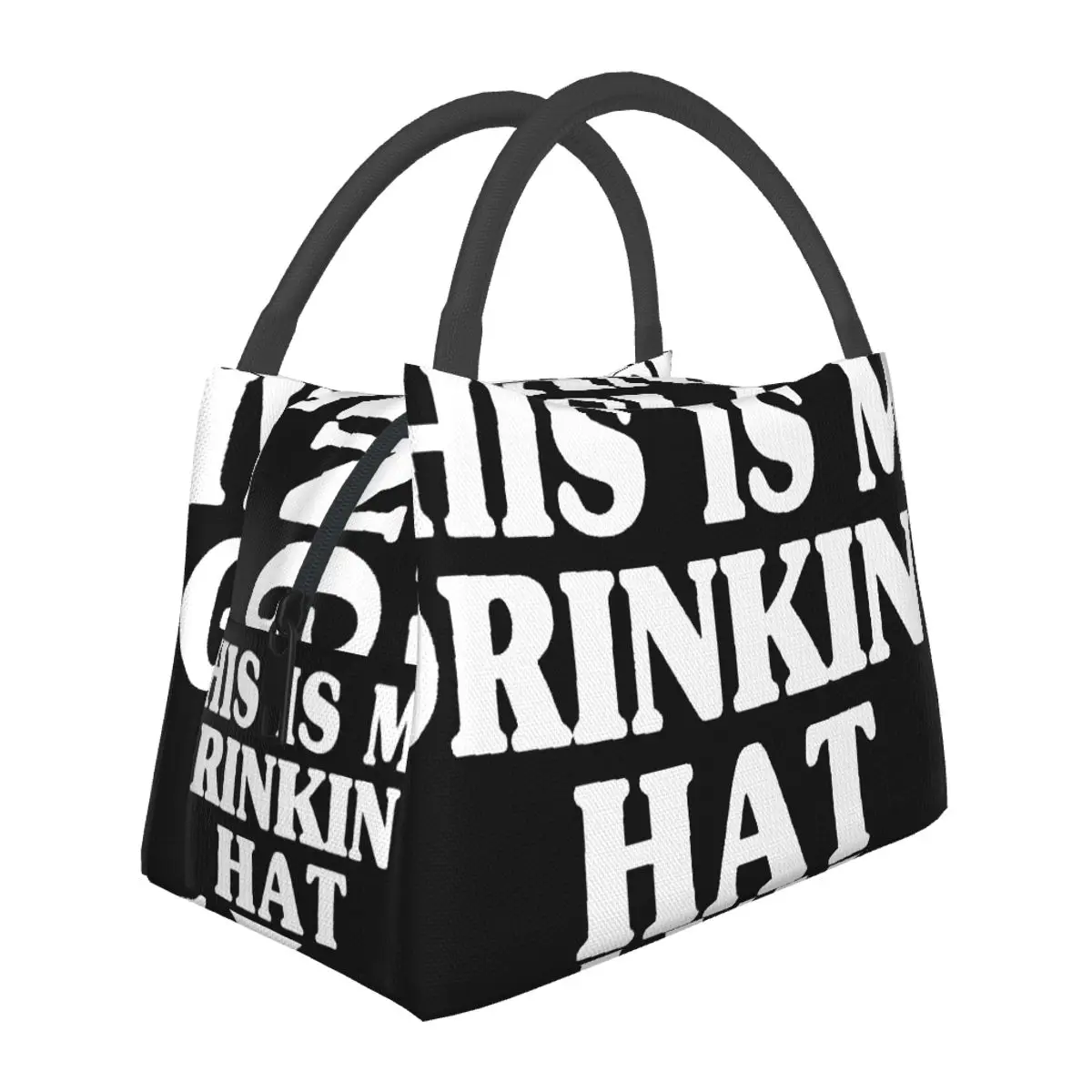 This is My Drinking Hat 휴대용 단열 가방, 쿨러 보온 식품 사무실 피크닉 용기