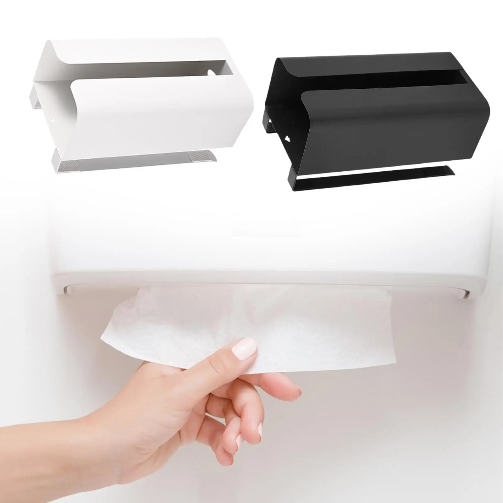 Paper Holder Paper Organizer Lightweight Easy to Install Grocery Bag Holder Under Cabinet for Toilet Home Hotel Pantry Shop