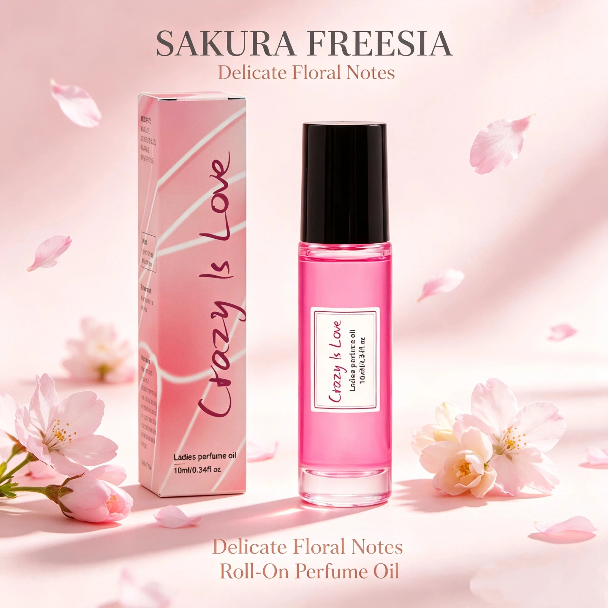 Perfume Fragrance One - 10ml サクラフリージア フェロモンオイル - 桜の香りの繊細な香水オイル、オリジナル オードトワレ、長持ちするフレグランスオイル