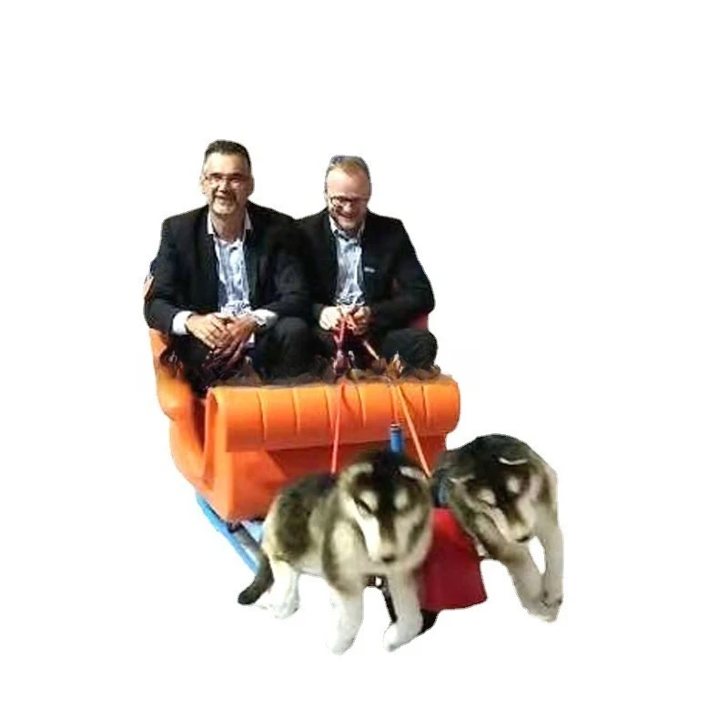 

Dog sleigh Christmas model, electric, simulated dog, ice and snow amusement equipment