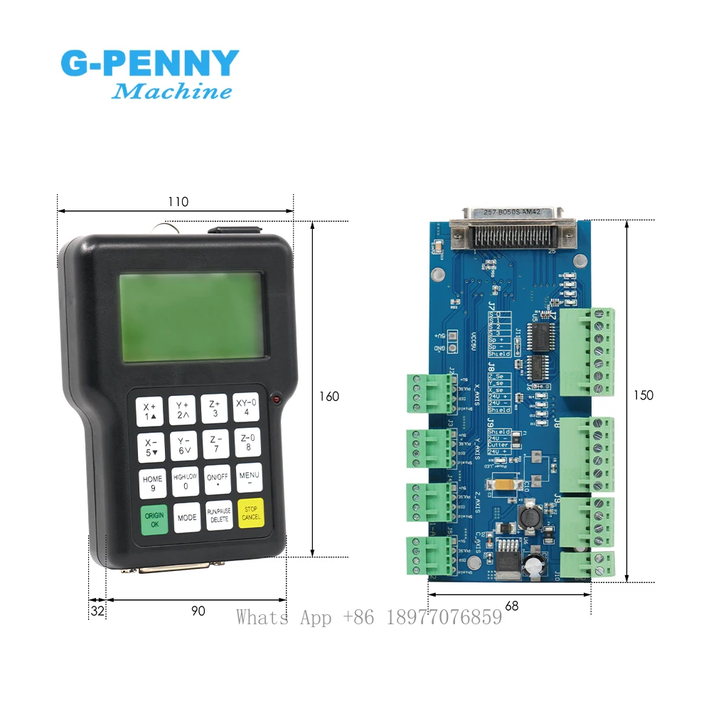 RichAuto DSP 0501 Handle Controller 3 Axes Controller English Version CNC Router Remote