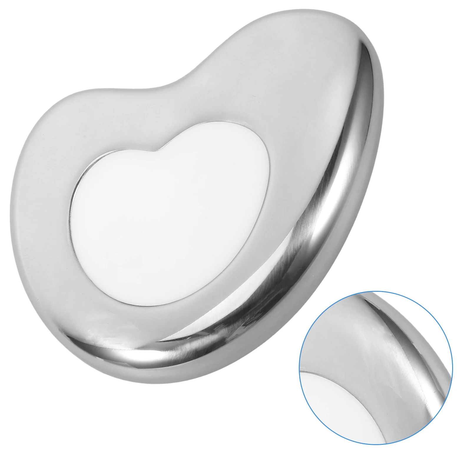 Ferramenta facial guasha raspador de aço inoxidável para massagem facial ferramentas corporais portátil pescoço cuidados com a pele massageador gua sha
