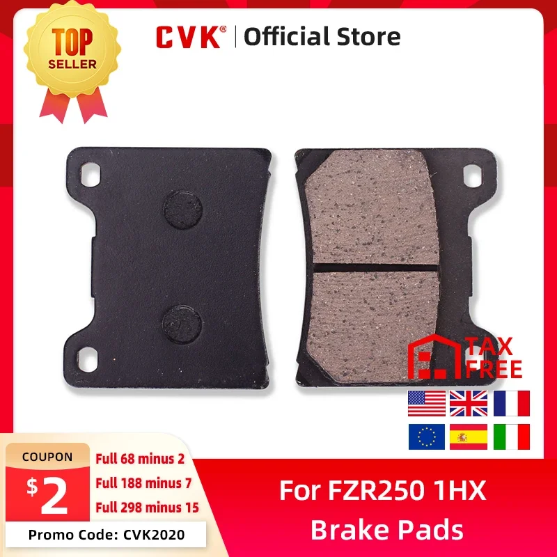 CVK Front Brake Pads Disks Shoes For FZR 250 TDR TZR SRX FZ TDM TRX FJ XJR XVZ XV 250 400 600 750 850 1000 1200 1300 1600 FZR250