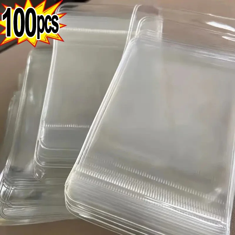 10/100pcs Thicken PVC Jewelry Package Bags PVC Anti-Oxidation Organizer Bag Display Packaging Storage Self Sealing Pouches