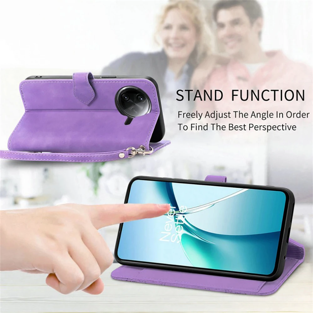 

Кожаный флип-чехол-кошелек на молнии для Nokia HMD Pulse Pro Fusion Skyline C35, чехол для телефона с держателем для карт IPHONE 16E