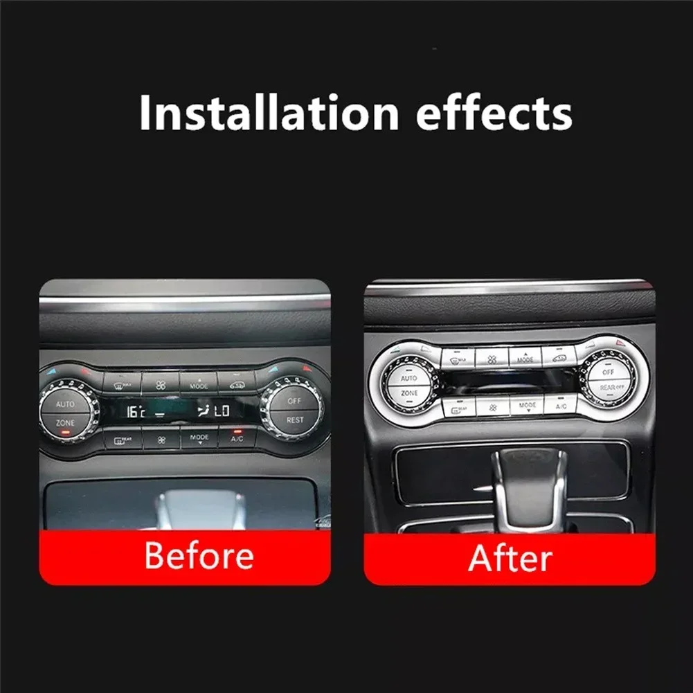 Car Central- A/C Button- Patch- Sticker- Air Conditioning- Buttons- Trim- For Mercedes- C117 X156 For CLA- GLA 200 250 2013-2018