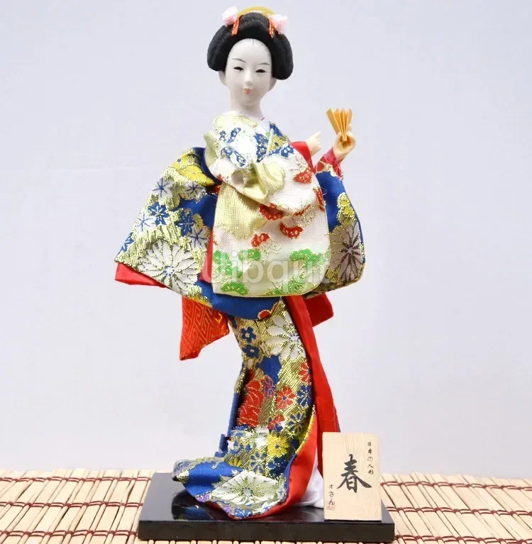 Geisha Japanese kimono doll puppet seafood sushi shop restaurant decorate tool cute toy embellishment ornaments gift crafts 1-28