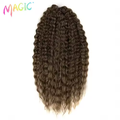 Magic Ariel Curl Hair Water Wave Twist Crochet Hair Synthetic Braid Hair Ombre Blonde 22 Inch Deep Wave Braiding Hair Extension - Image 44