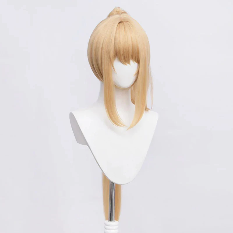 Game Goddess of Victory: Nikke Rupee Cosplay Wig Women Long Blonde Synthetic Hair Halloween Role Play Party Carnival Wigs Prop