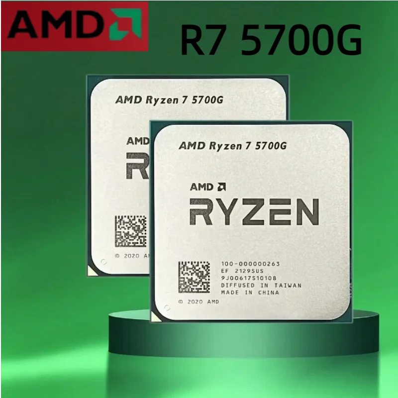 AMD Ryzen 7 5700G de 8 núcleos y 16 hilos, 16 MB de caché L3, 4.6 GHz, 100% nuevo, CPU AMD R7 5700G, zócalo AM4, procesador en stock.