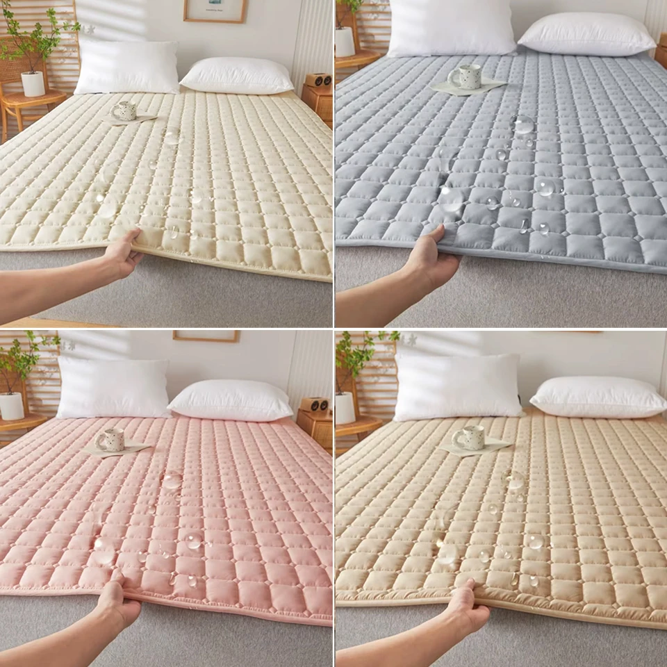 

1PC Waterproof Soft Mattress Protector Cover Thickened Breathable Diaper Proof Foldable Household Bedding Tatami Sleeping Mat