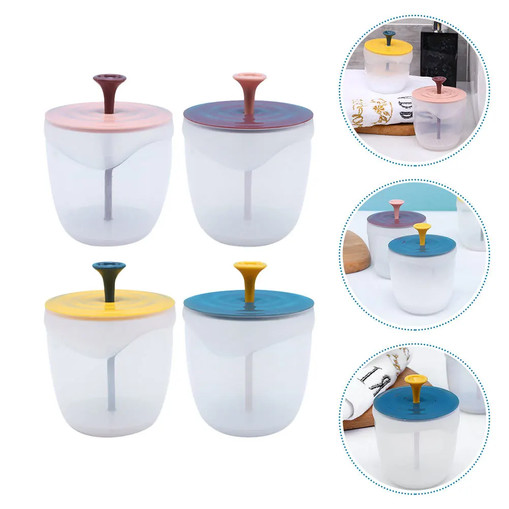 4 pçs viagem portátil borbulhador facial rico delicado dispositivo de limpeza de bolhas durável material pp fácil transportar presente borbulhador facial