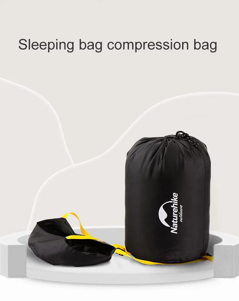 Naturehike Camping-Schlafsack, ultraleicht, faltbar, wasserdicht, Kompressionssäcke, 4-Jahreszeiten-Sack für Outdoor-Wandern, Kompressionssachen – Detail 2