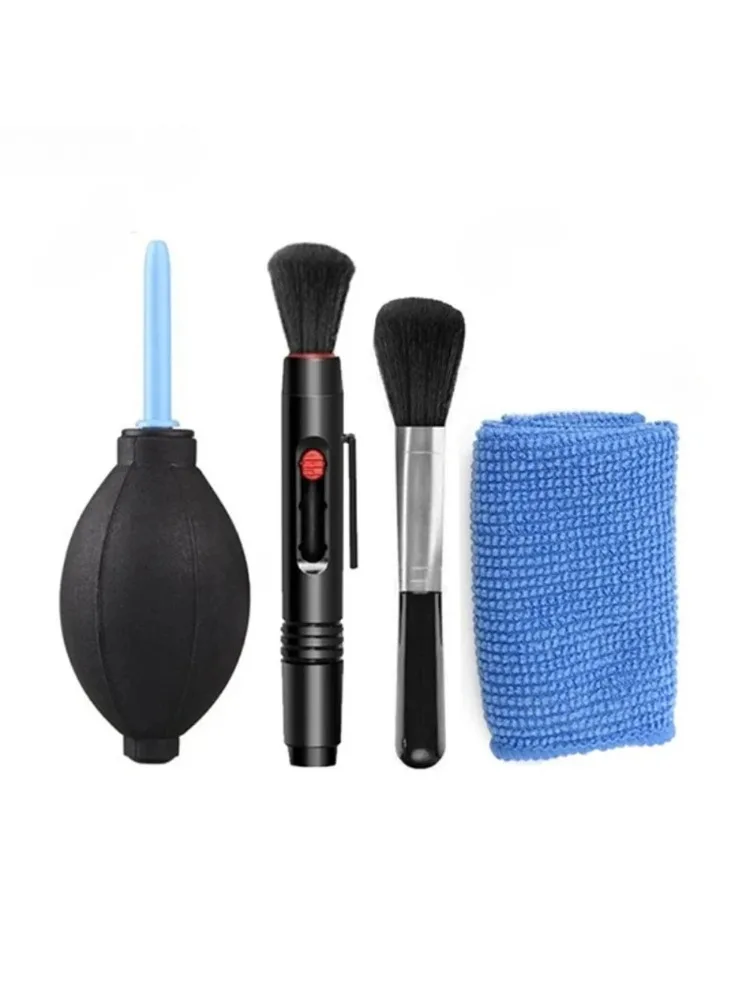 Stylo de nettoyage d'objectif avec brosse souple, tête en carbone Double face pour objectif d'appareil photo, lentilles optiques, lunettes, nettoyage de casque PS4 PS5 VR