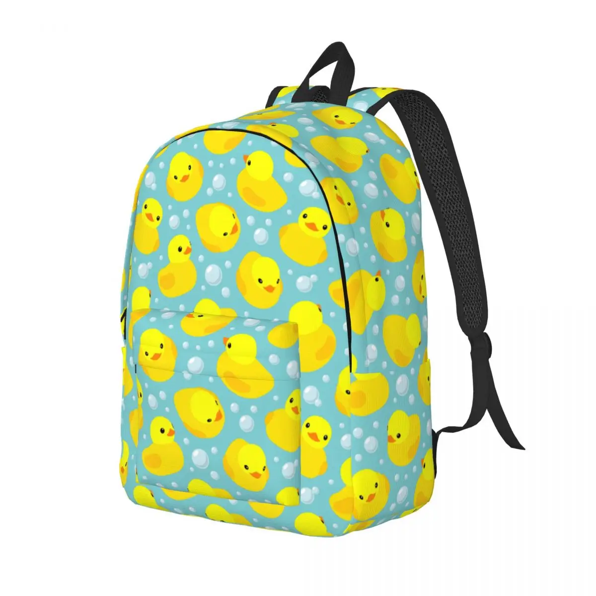 Cute Yellow Duck Bubbles for Teens Student School Book Bags Animal Daypack Middle High College Gift