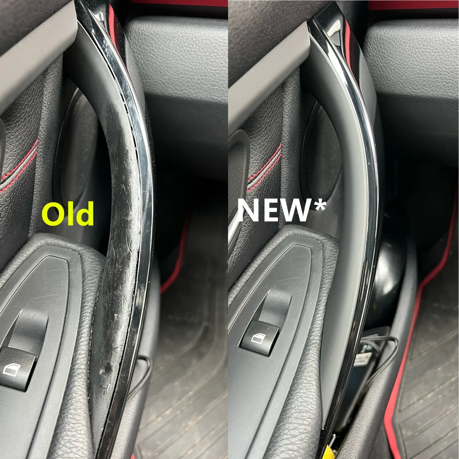 Car Interior Door Handles For BMW F30 F31 F32 F34 F36 F80 F82 3 4 Series 3GT  ABS Interior Door Handle Pull Protective Cover view 3