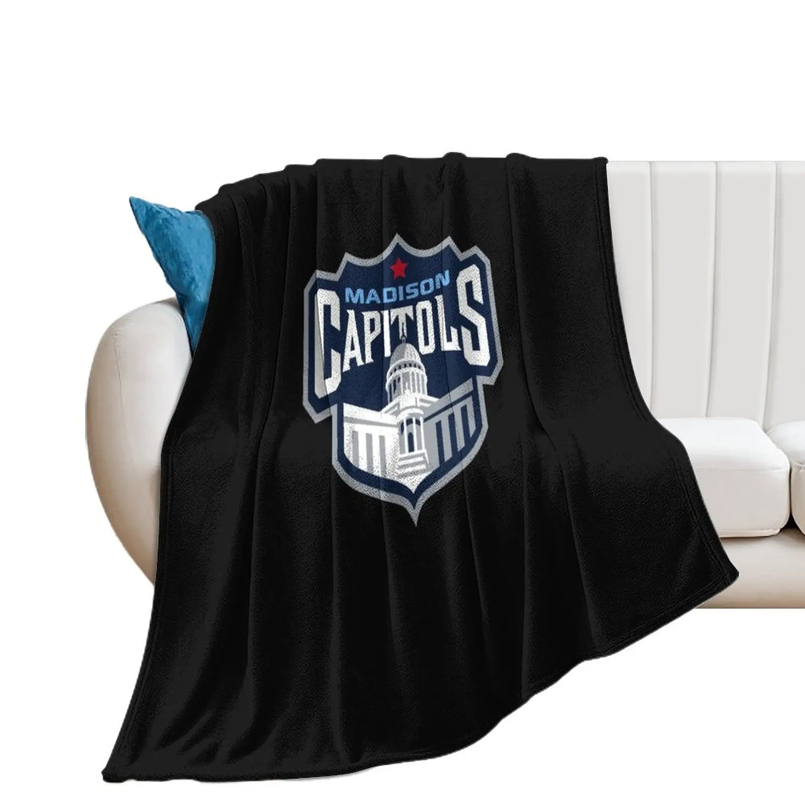 Madison Capitols Essential T-Shirt Throw Blanket Luxury Brand Hairy wednesday halloween Blankets