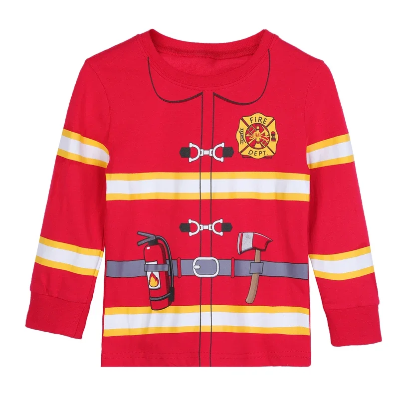 Kids Carnival Costume Boy Funny Clothes Child Firefighter Police Cosplay Costumes Family Party Clothing Christmas Sets