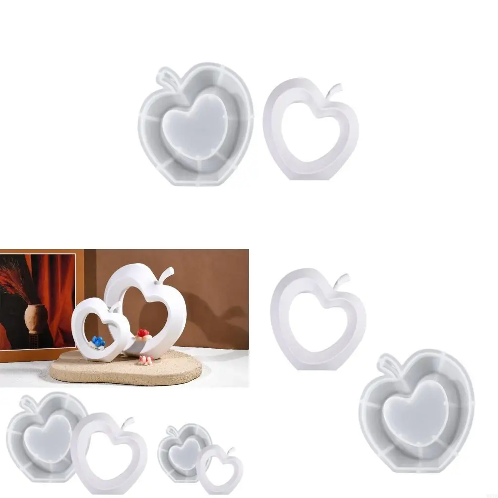 

W0YA Beginner Friendly Silicone Mold for Apples Decoration Desktop Ornament Mould