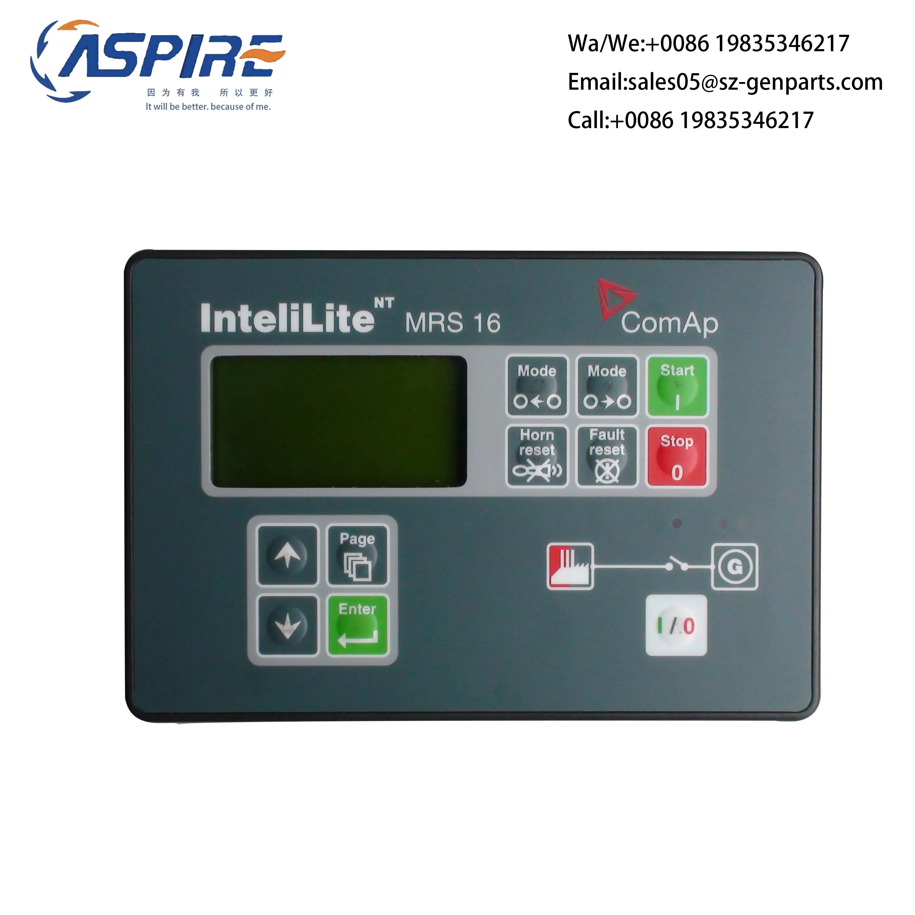Imagem -03 - Painel Controlador Genconjunto Módulo Unidade de Controle Elétrico Gerador Motor Grupo Original Mrs16