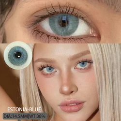 AMARA Colorful Lenses Korean Fashion Colorcon Gray Colored Pupils for Eyes Big Eye Blue Color Contact Lenses Green Blue Lense