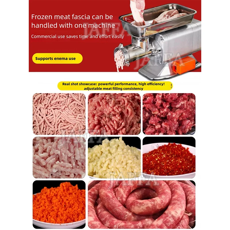 Electric Meat Grinder Food Processor Chopper Stainless Steel Kitchen Machines Vegetable Chopper Slicer Machine Household Grinder