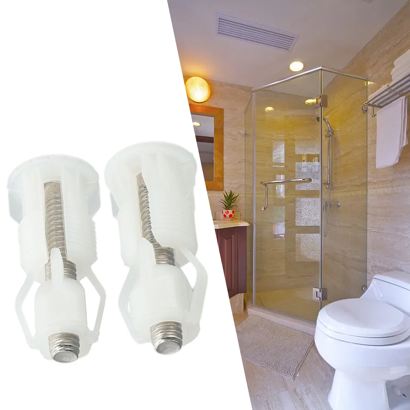 For Toilet Seat Screws WC Seat Screw Kit Top Fix Blind Hole Fitting Kits Nut Cover Bathroom Accessories Replacement Parts