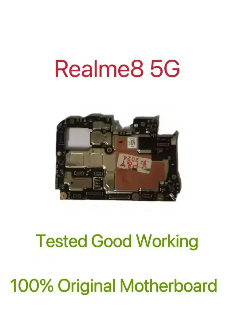 Global Version Original Unlocked Motherboard for Realme8 5G Good Work Fully Tested Circuit Plate Main Logic Board for Realme8 5G