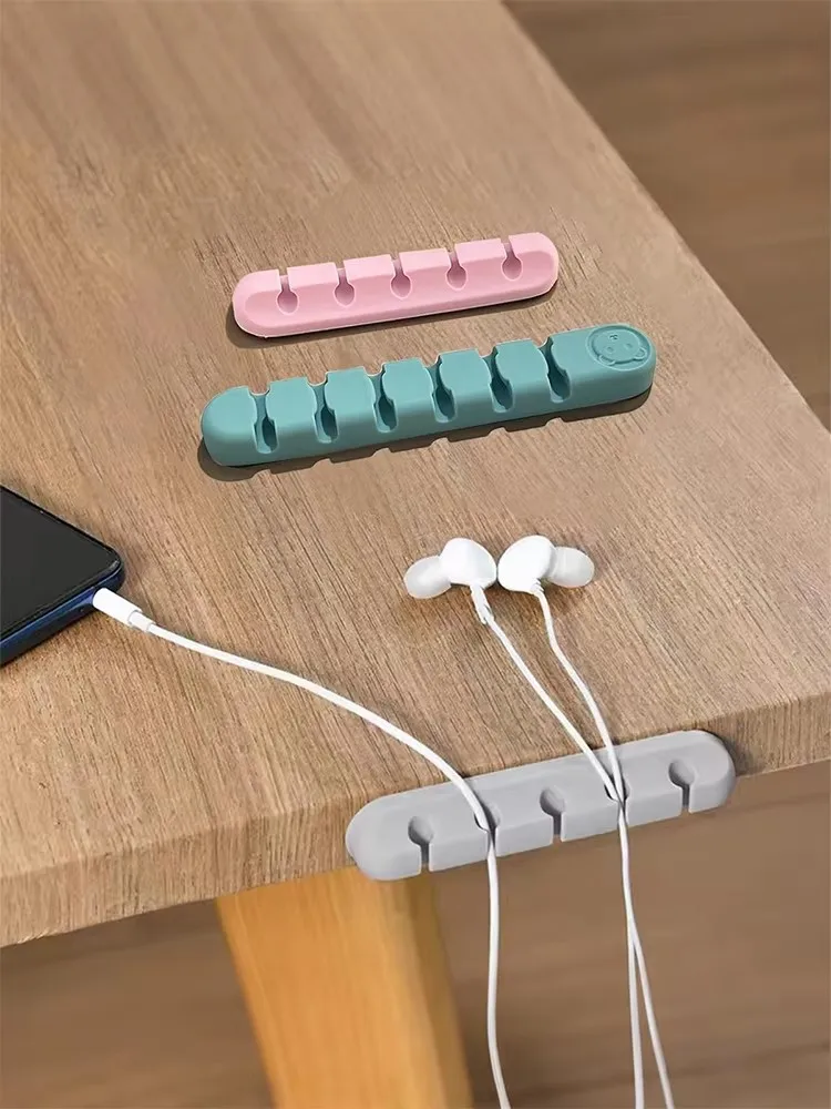 2-piece cute cable organizer bracket clip, suitable for desktop cable organizer management, office, home