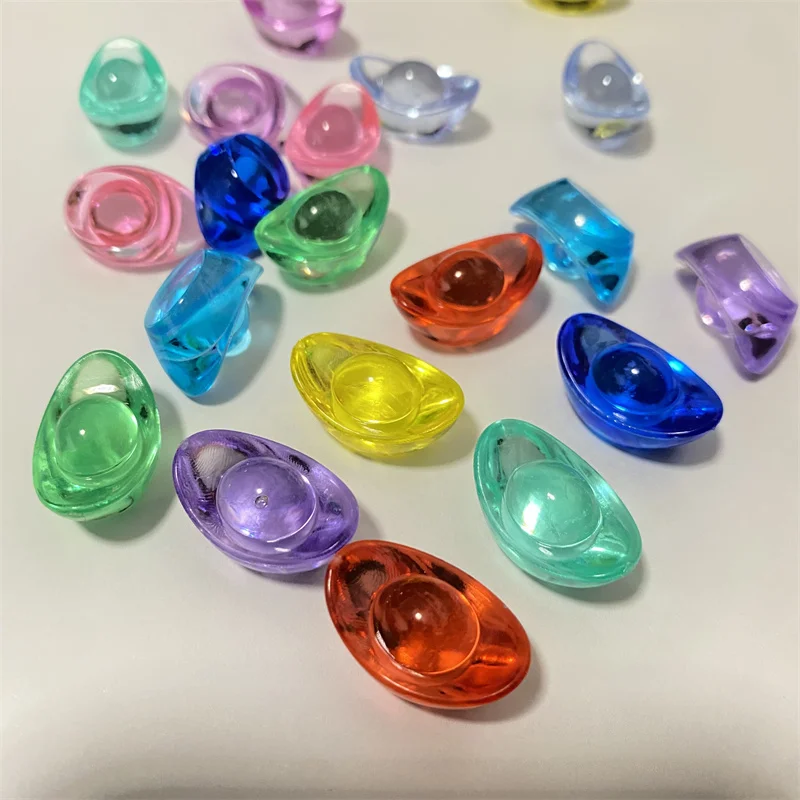 Piezas de acrílico colorido para juegos de mesa, accesorios de fichas, 22x15mm, 20 o 50 unidades