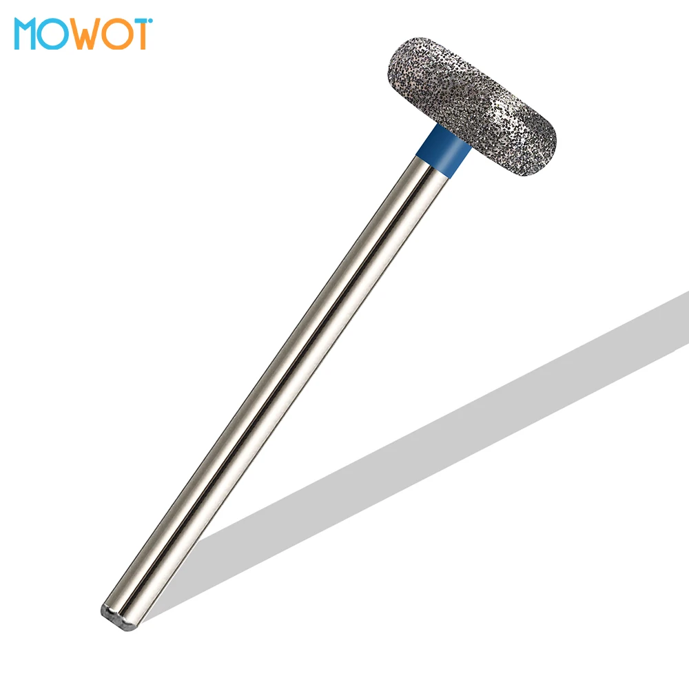 MOWOT 2 stks/partij Diamant Nail Boren Cuticle Clean Burr Rotary Nagelvijlen Frees Manicure Elektrische Nail Accessoire Tool