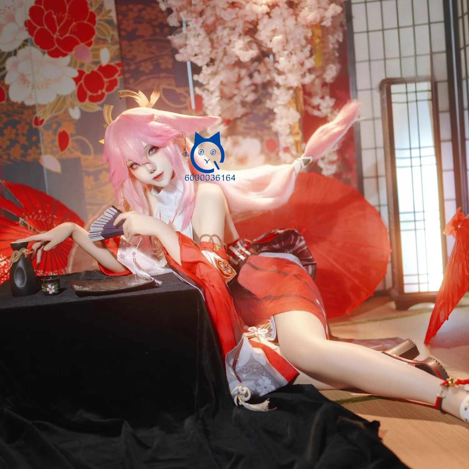 

Game Genshin Impact Cosplay Costume Anime Yae Miko High Quality Role Playing Clothes for Women Adult Comic Con Party Outfit Set