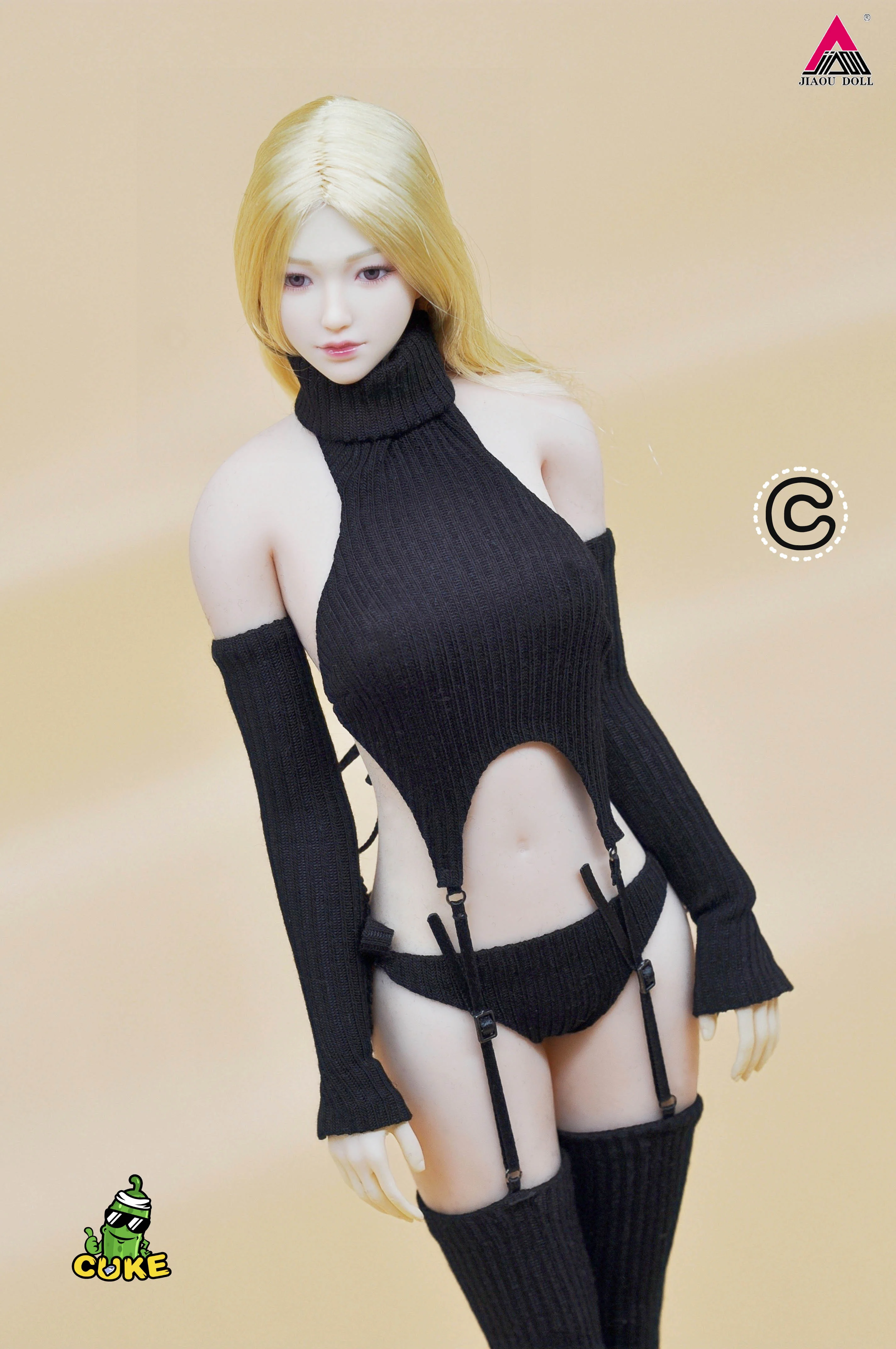 CUKE SPEELGOED 1/6 Schaal Vrouwelijke Backless Trui Japanse Stijl COS Kleding Model Fit 12 ''Soldaat Action Figure Body poppen