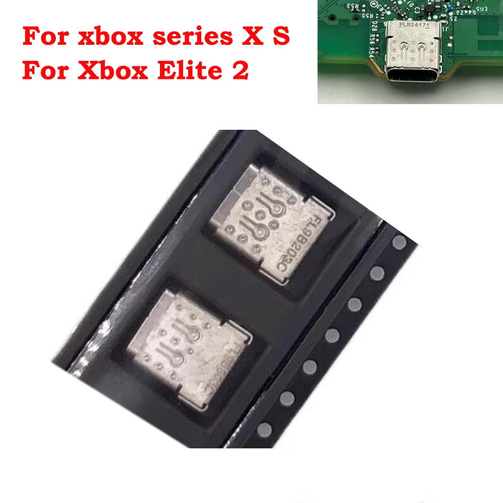 Asli untuk Xbox SS SX Port Soket Pengisi Daya Tipe-c untuk Konektor USB Pengendali Seri for Xbox X S untuk Xbox Elite 2