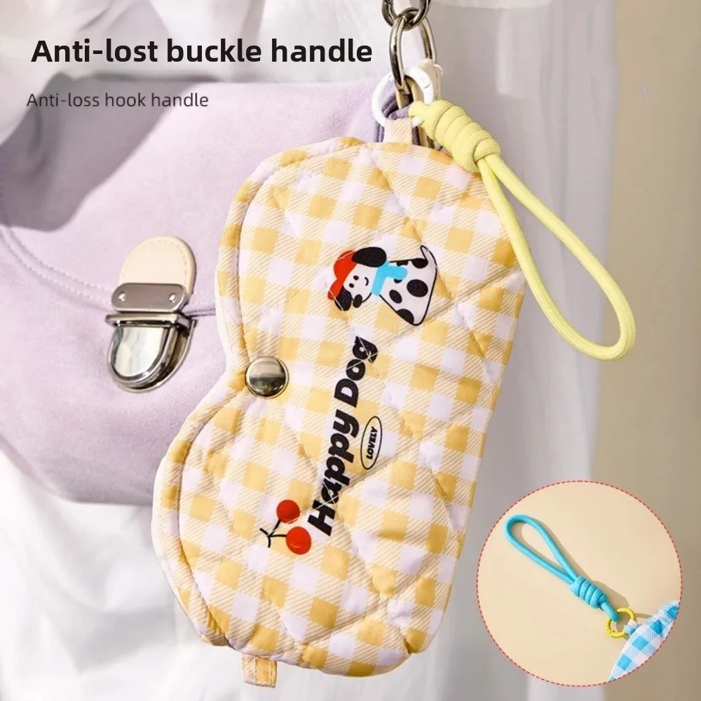 حافظة نظارة مبطنة بالقطن بغطاء ناعم مقاومة للضغط على الطراز الكوري حافظة نظارات كرتونية خفيفة الوزن