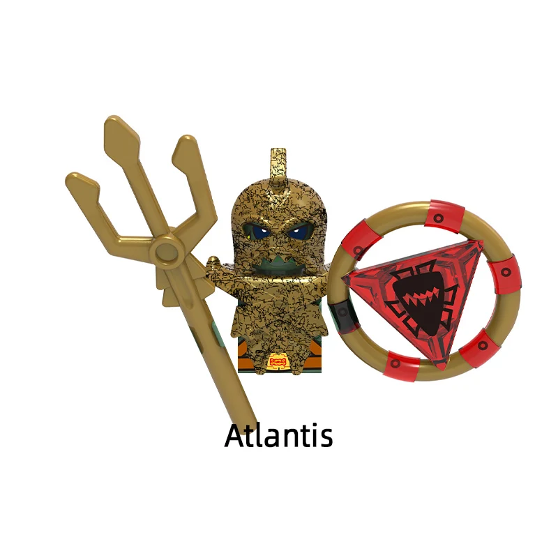 Der Pharao Atlantis Azteken Wikinger ägyptischen Krieger Mumie Barbar Modell Blöcke Moc Ziegel Set Geschenke Spielzeug für Kinder x0161