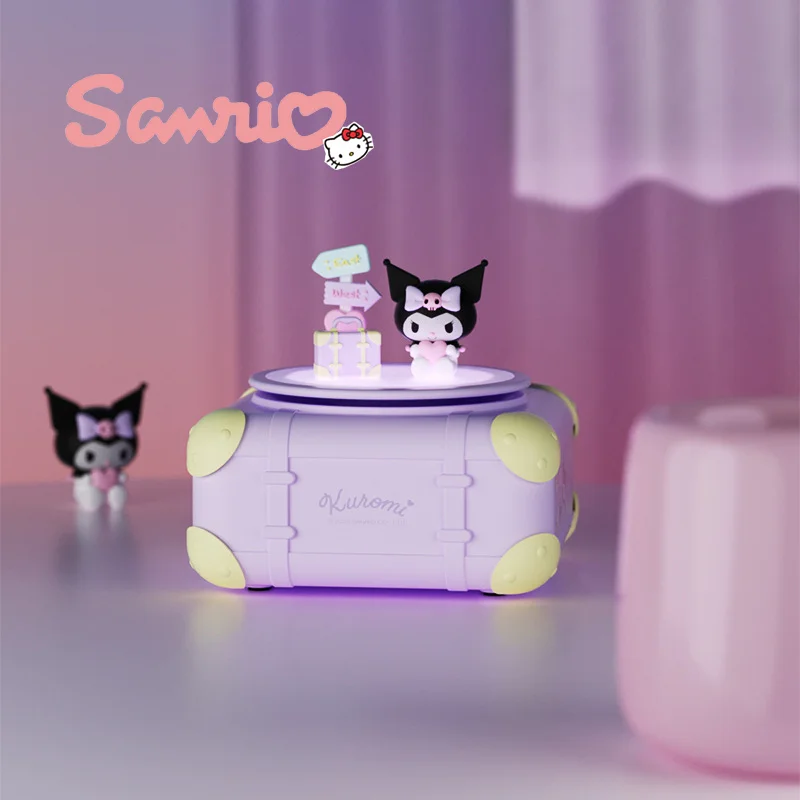 

Sanrio Kuromi Cinnamoroll Anime Night Light Wireless Bluetooth Speaker Kawaii 3D Cartoon Doll Portable Pvc Audio Decoration Gift