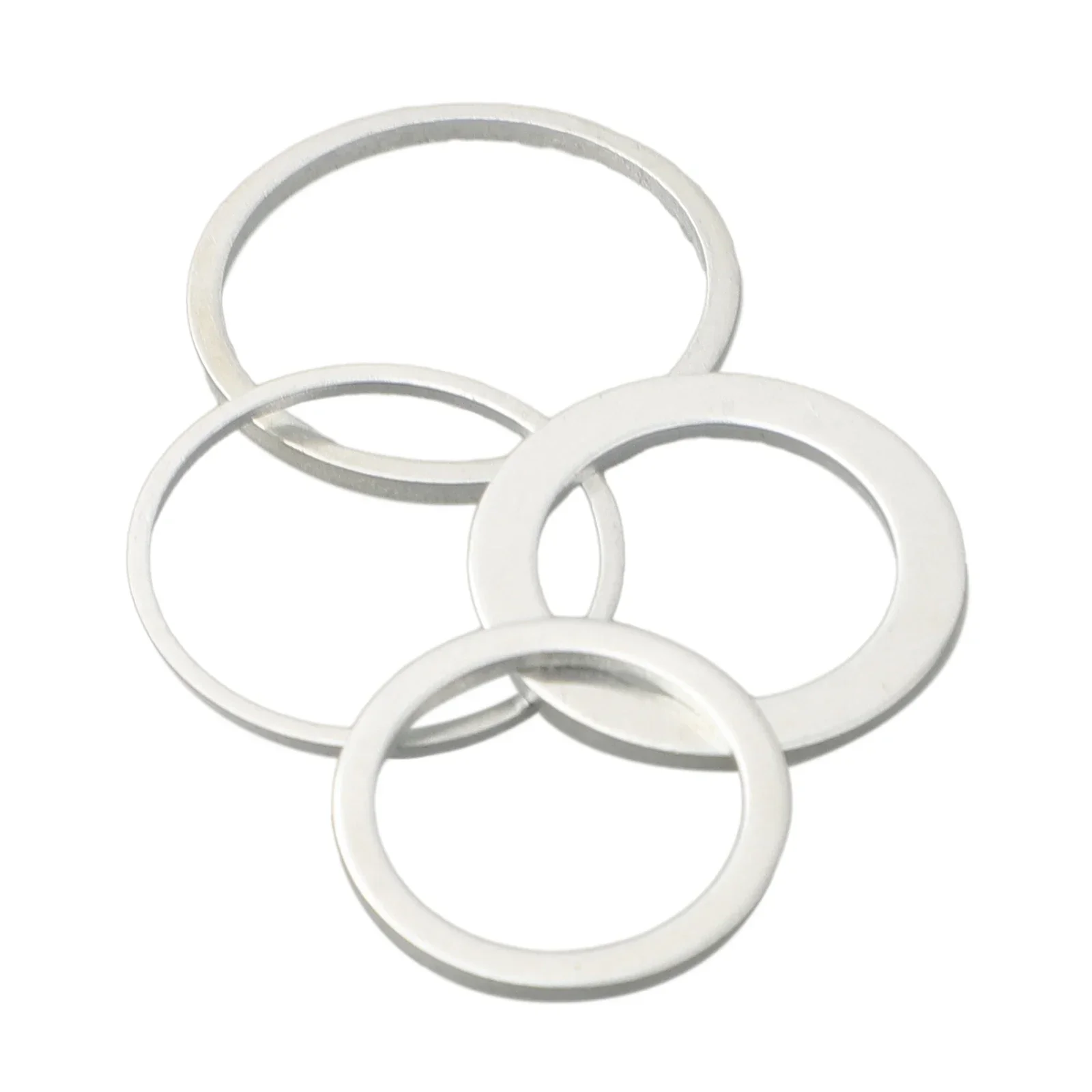 Circular Saw Ring 4Pcs Conversion Ring Metal Reduction Ring Replacement Silver For Circular Saw Blade Protable