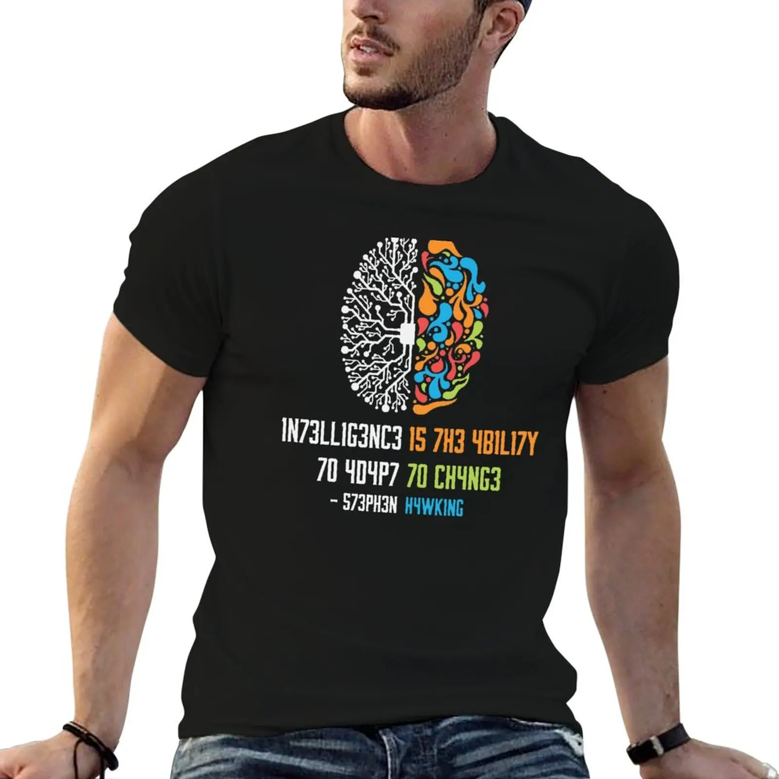 Intelligence Is The Ability To Adapt To Change Science T Shirt Gift Women Men T-Shirt Cool Dry Performance T-Shirt