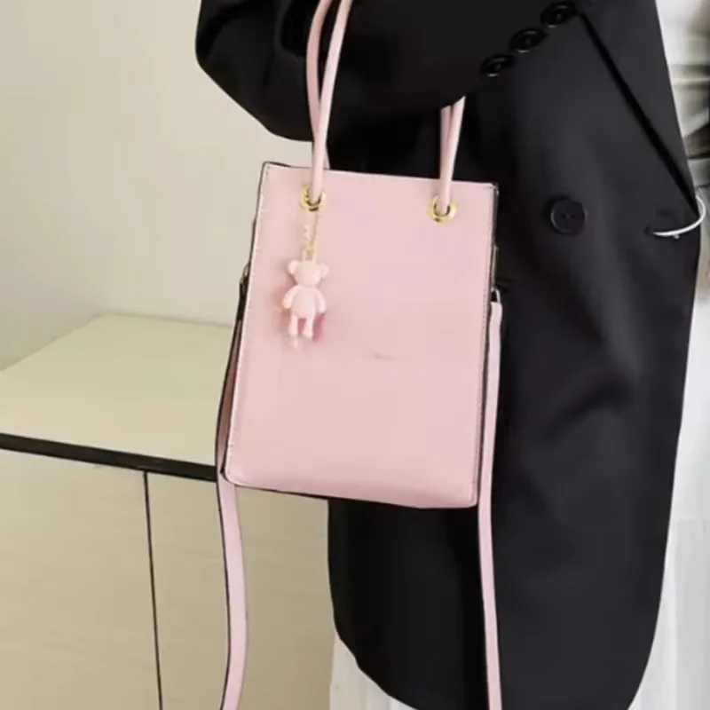 Summer Exquisite Texture Single Shoulder Small Bag for Women 2024 New Embossed Letter Handbag Crossbody Phone Bag