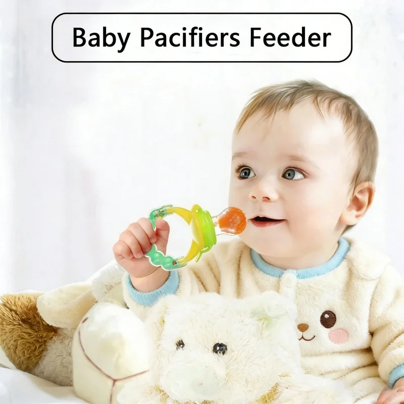 Baby Schnuller Obst Feeder BPA FREI Baby Silikon Mesh Tasche Nippel Kleinkind Babynahrung Fütterung Löffel Gemüse Entsafter – Detail 3