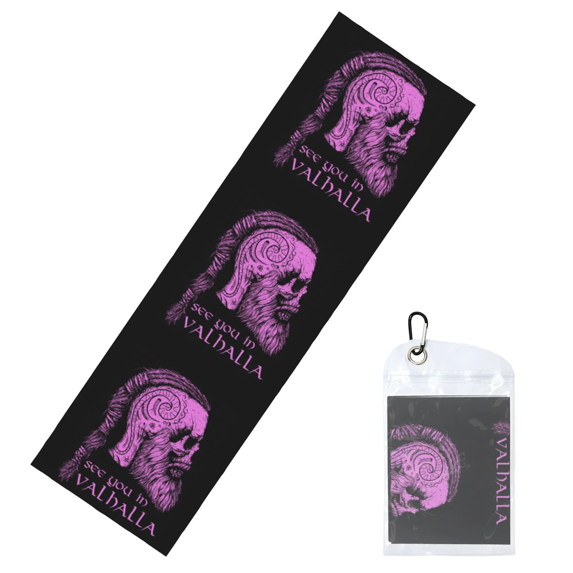 Cold Exercise Towel Viking Odin Norse Mythology See You In Valhalla Beach Sports Yoga Towel Refreshing Sports Scarf Face Towels