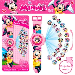 Disney Mickey Người Nhện 20 Hình Chiếu Đồ Chơi Trẻ Em Hoạt Hình Đồng Hồ Điện Tử Bé Trai Và Bé Gái Đồng Hồ Quà Tặng Sinh Nhật