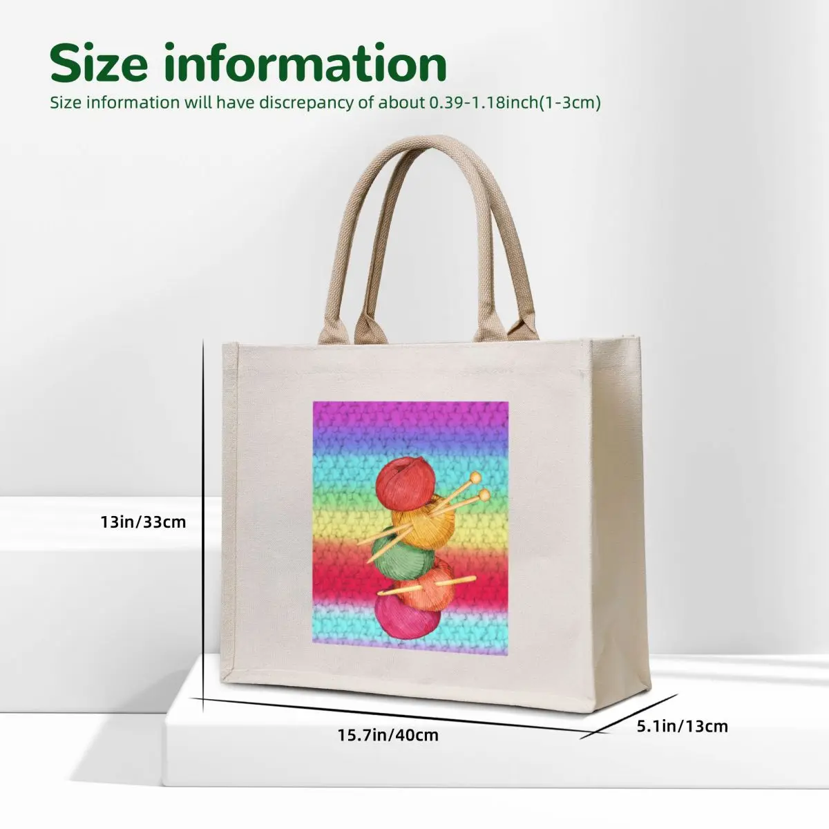 Knit crochet fills my days yarn Tote Bag Lady bag canvas tote tote bag men Canvas