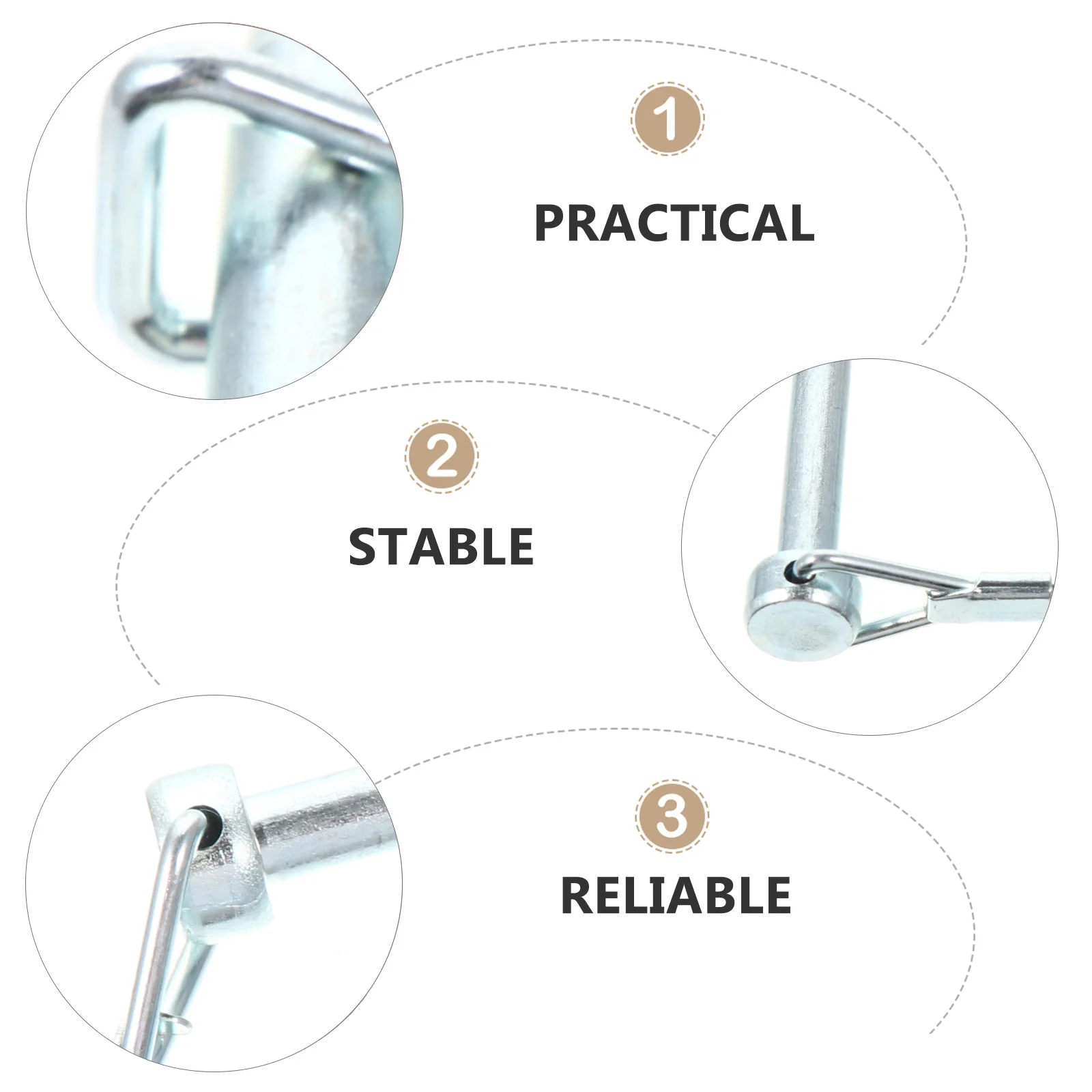 

10 pcs Lock Carbon Steel Shaft Hitch Pin Heavy Duty Coupler Trailer Farm Garden Lawn Hitch Receiver Accessories