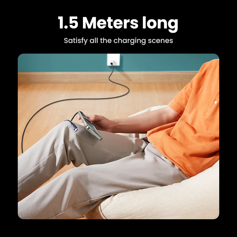 UGREEN-Cable de carga USB tipo C 2 en 1, dispositivo de carga rápida, 100W, PD, para iPhone 15 Pro, S24 Galaxy, portátil 5A