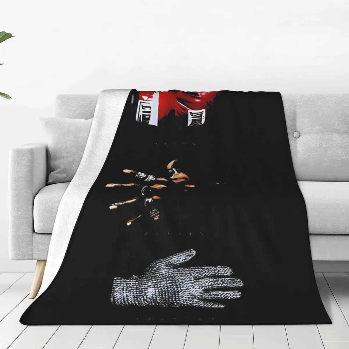 Boxer Mike Tyson Blanket Fleece Summer Air Conditioning Boxing Gym Portable Lightweight Throw Blanket for Home Car Bedspreads