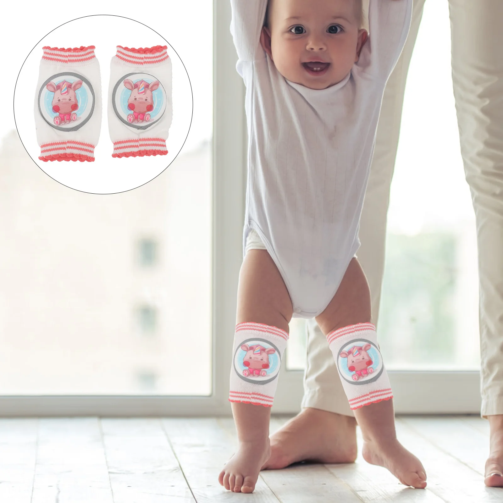 1 Pair Breathable Knee Pads Premium Comfortable Sweat-Absorbing Protection For Cartoon Animal Design