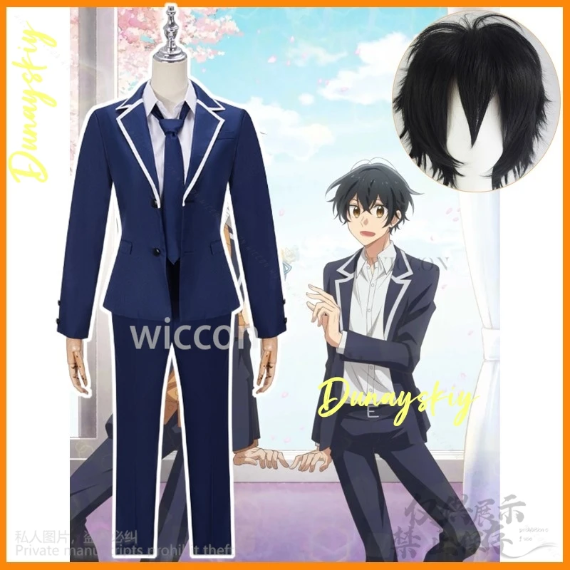 

Anime Sasaki And Miyano Cosplay Miyano Yoshikazu Costume DK School Uniform Suit Wigs For Man Halloween Christmas Customized