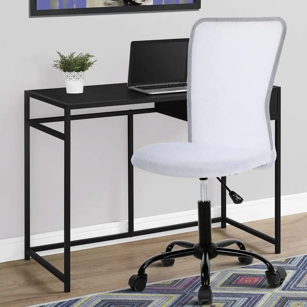 

Ergonomic Oice Chair Cheap Desk Chairwith Wheels ArmlLumbar Support Small ern Adjustable Back or Home Women or Men,White